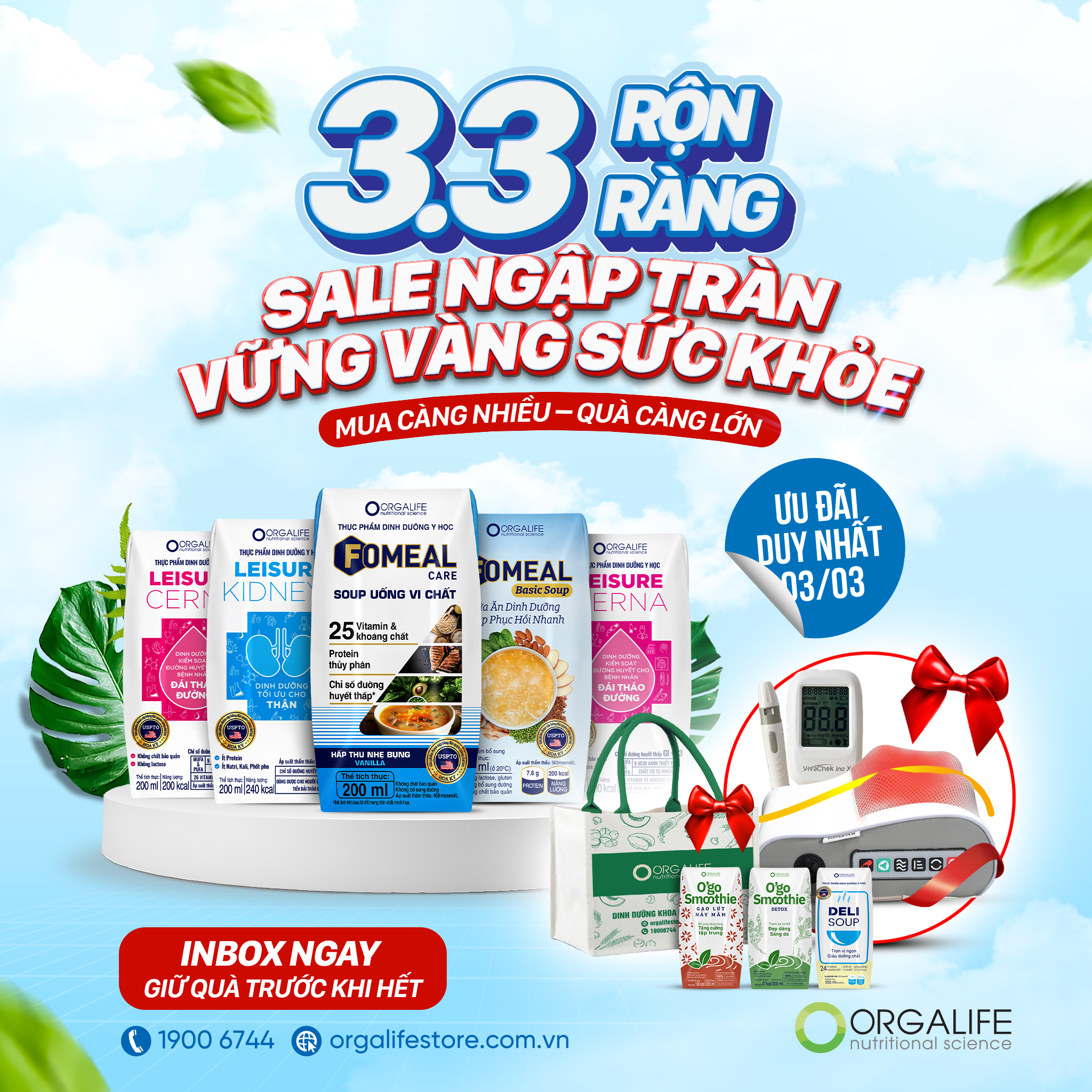 3/3 RỘN RÀNG – SALE NGẬP TRÀN, VỮNG VÀNG SỨC KHỎE