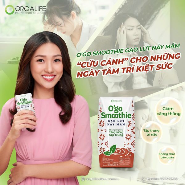 🌿 O’GO SMOOTHIE GẠO LỨT NẢY MẦM – “CỨU CÁNH” CHO NHỮNG NGÀY TÂM TRÍ KIỆT SỨC 💚