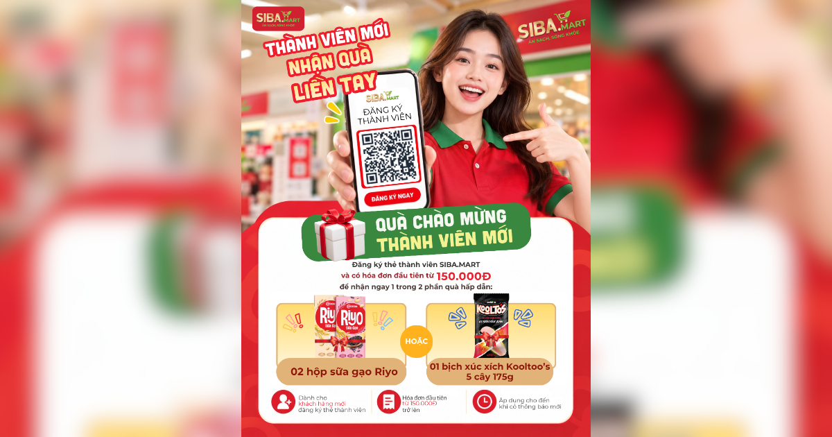 Thứ Tư thành viên SIBA.MART – Nhân đôi điểm tích lũy mỗi tuần!