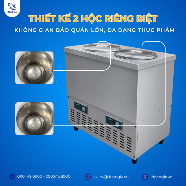 tủ giữ lạnh soup 2 hộc