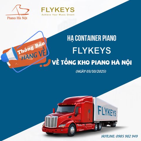 Thông báo đàn piano thương hiệu  Flykeys về kho ngày 03/10/2025