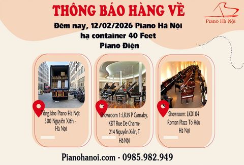 THÔNG BÁO HẠ CONTAINER 40 FEET PIANO ĐIỆN 12/02/2026