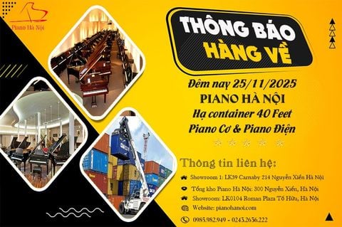 HÀNG VỀ TỔNG KHO PIANO HÀ NỘI – PIANO ĐIỆN & PIANO CƠ CẬP BẾN 25/11/2025
