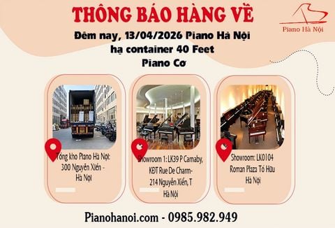 THÔNG BÁO HẠ CONTAINER 40 FEET PIANO CƠ 13/04/2026