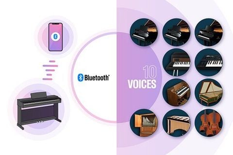 Chức năng Bluetooth trên Yamaha YDP 146 và Yamaha YDP 166