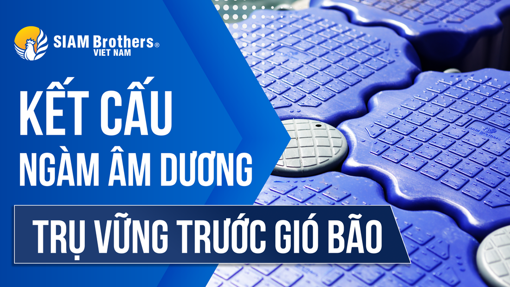 Lồng bè HDPE trụ vững trước bão gió nhờ kết cấu ngàm âm dương
