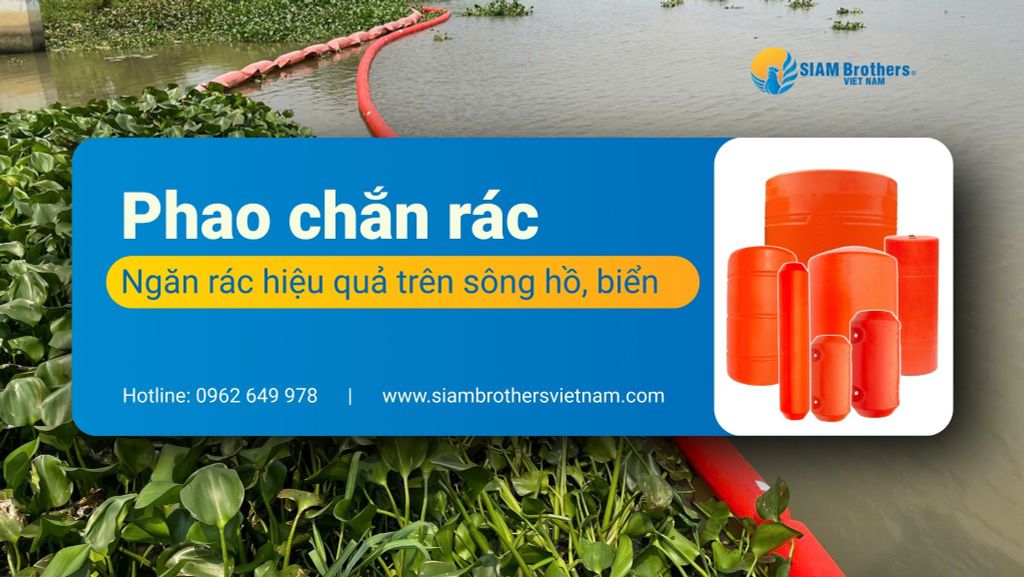 Ngăn chặn rác hiệu quả trên kênh, sông hồ, biển với lưới phao chắn rác