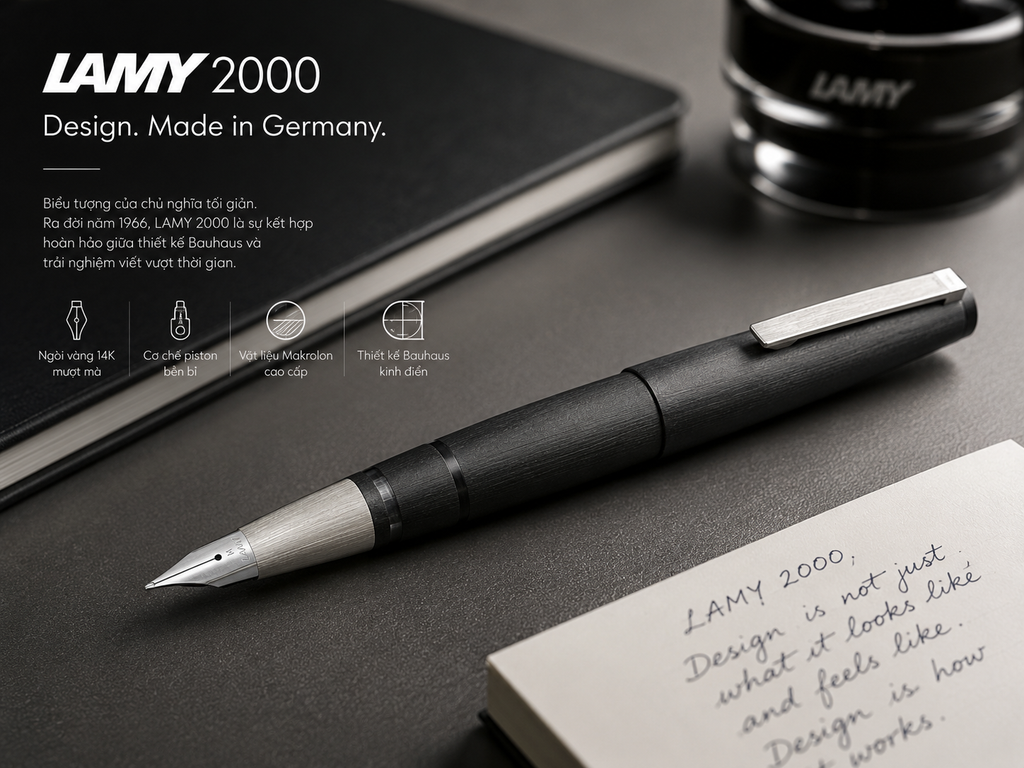 LAMY 2000 – Cây bút dành cho những người yêu sự tinh giản thật sự