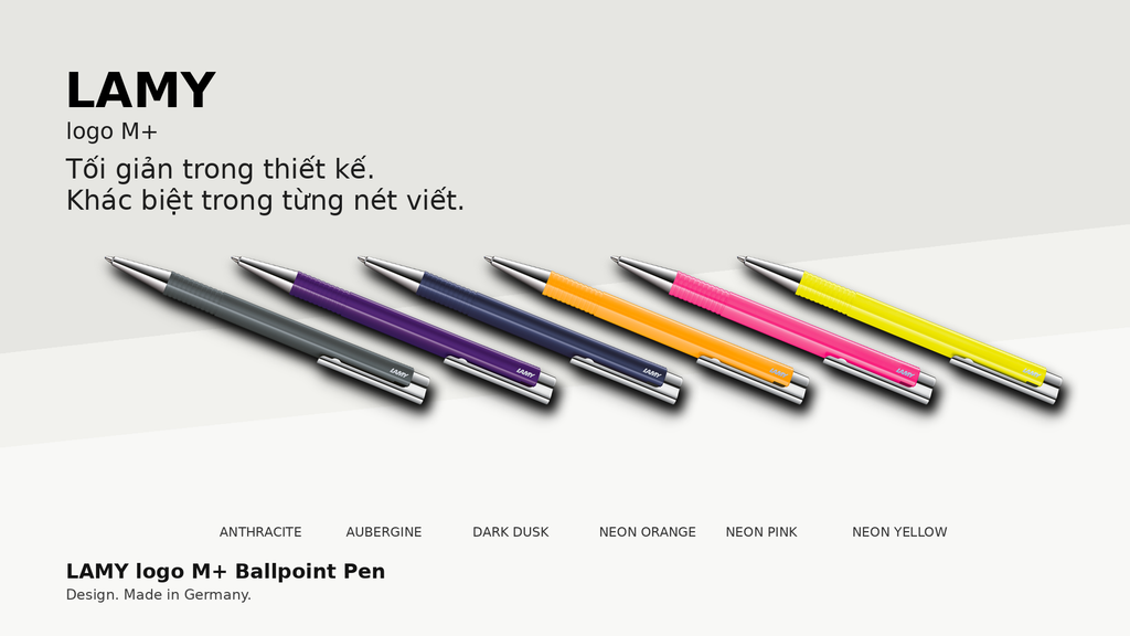 Bút bi LAMY logo M+: Thiết kế tối giản, trải nghiệm viết hiện đại cho mỗi ngày