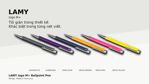Bút bi LAMY logo M+: Thiết kế tối giản, trải nghiệm viết hiện đại cho mỗi ngày
