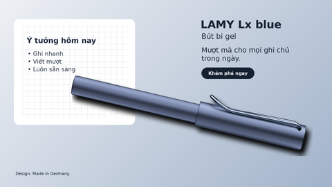 LAMY Lx blue: Sắc xanh hiện đại cho trải nghiệm viết tinh tế mỗi ngày