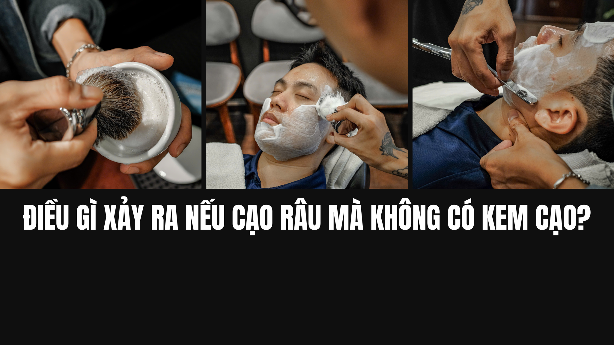 Những nguy cơ tiềm ẩn nếu cạo râu mà không có kem cạo? – Tony Barber House