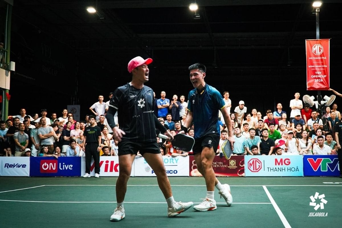 Dấu ấn của 2 nhà vô địch Đỗ Minh Quân - Trương Vinh Hiển tại Pickleball Thanh Hóa Open 2026