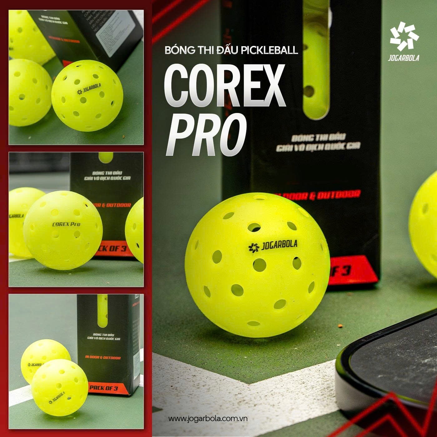 Bóng pickleball Corex Pro – Trái bóng cho những sân chơi đỉnh cao