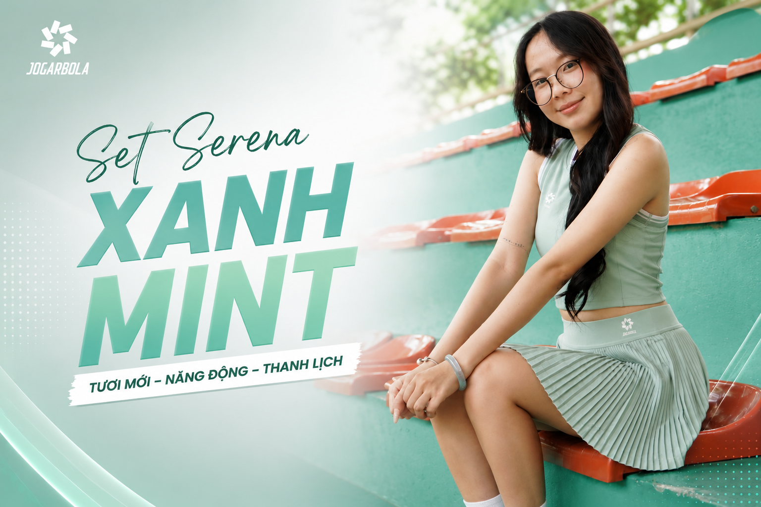 Set Serena màu xanh mint – Lựa chọn tươi mới cho mùa hè năng động