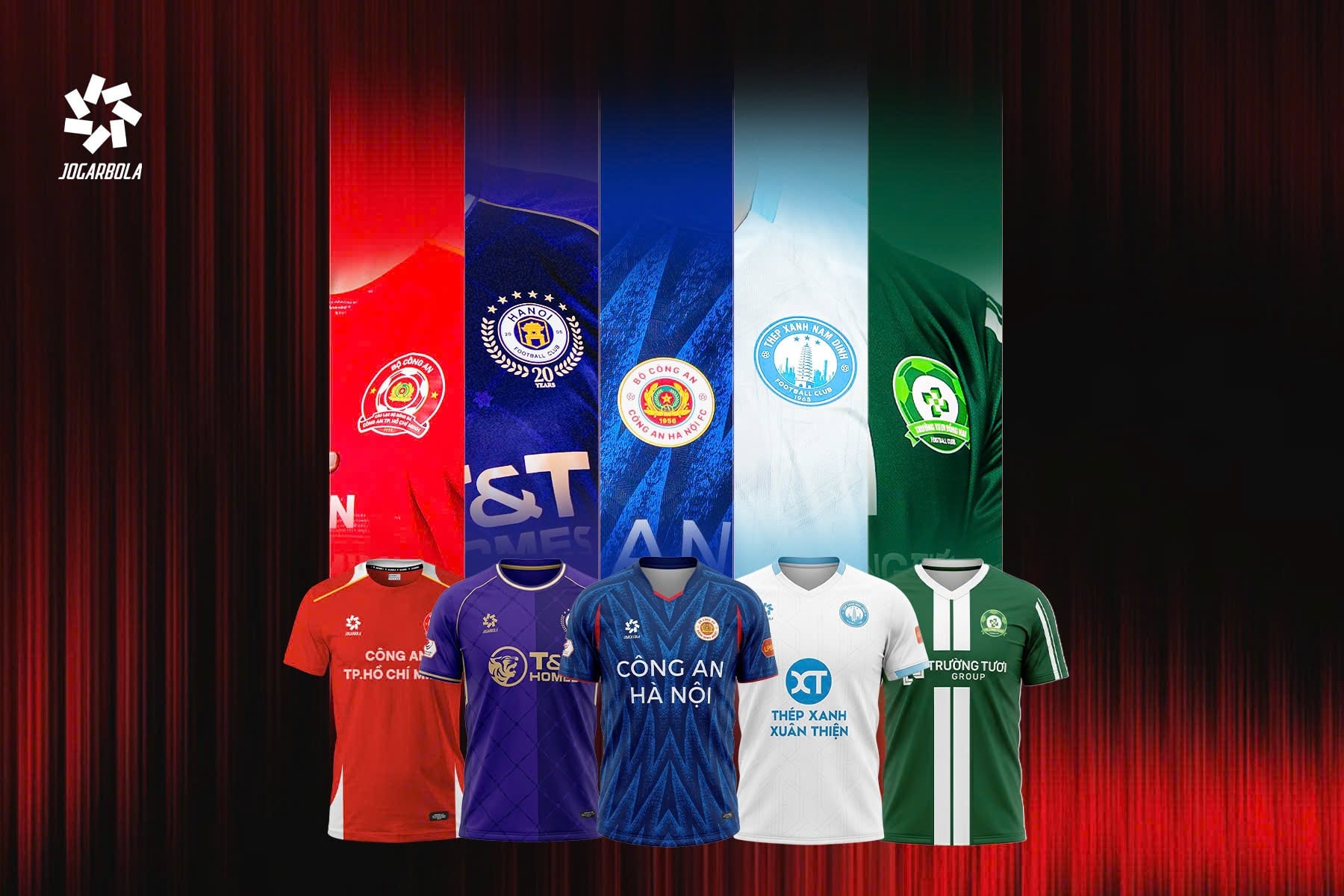 Các mẫu áo thi đấu V.league 25/26 Động Lực - Jogarbola đồng hành