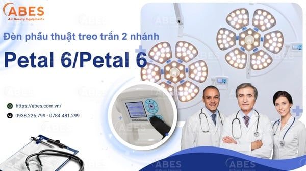 Điểm Nổi Bật Đèn Phẫu Thuật Treo Trần 2 Nhánh Petal 6/Petal 6