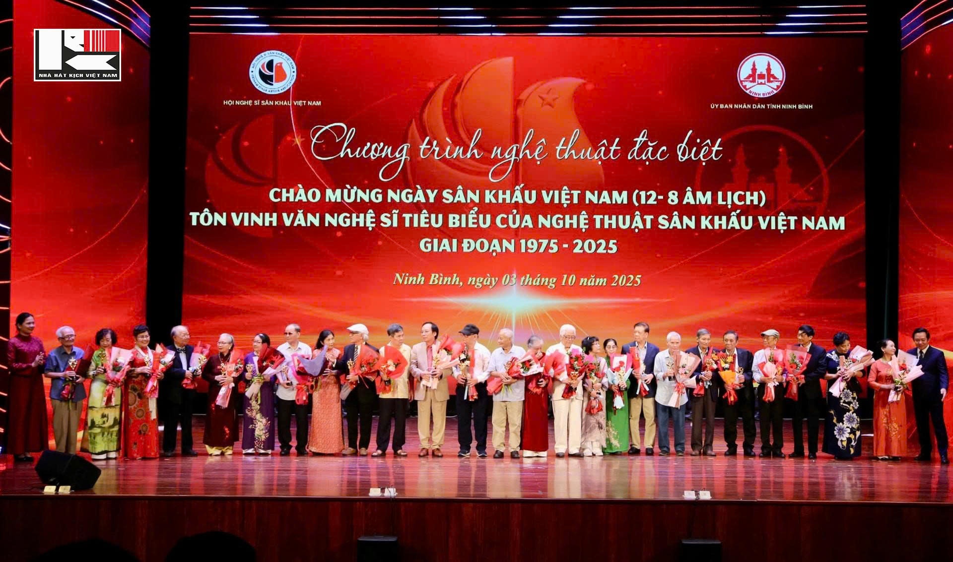 🎭NHÀ HÁT KỊCH VIỆT NAM THAM DỰ CHƯƠNG TRÌNH NGHỆ THUẬT CHÀO MỪNG NGÀY SÂN KHẤU VN VÀ LỄ TÔN VINH VĂN NGHỆ SĨ TIÊU BIỂU GIAI ĐOẠN 1975 - 2025 🎭