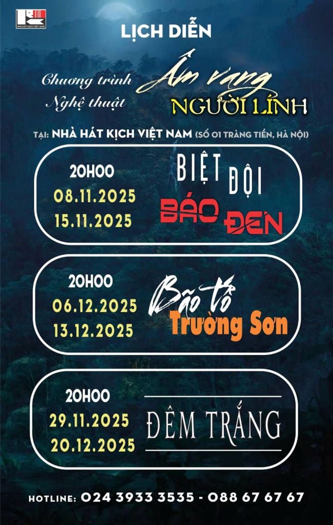 LỊCH DIỄN CHƯƠNG TRÌNH NGHỆ THUẬT 