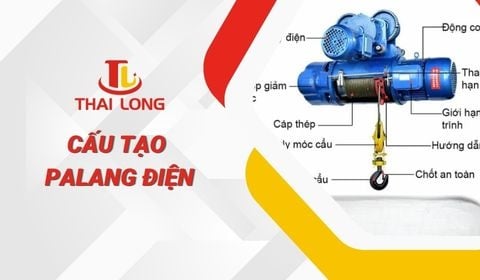 Phân tích chi tiết cấu tạo palang điện dùng trong công nghiệp