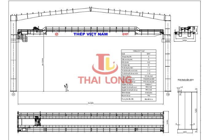 Cấu tạo cụm mâm từ hút thép chuyên dụng tích hợp trên pa lăng tải trọng 10T