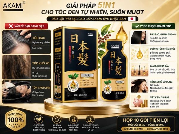 Thành phần akami 5in1 thảo dược thiên nhiên