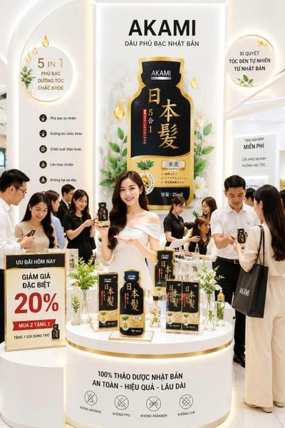 Phủ bạc tóc akami 5in1 nhật bản chính hãng