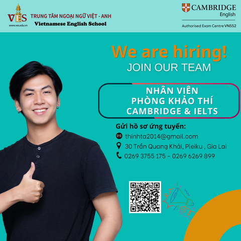 [TUYỂN DỤNG] NHÂN VIÊN PHÒNG KHẢO THÍ