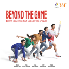 361° SPORTS CÙNG ASIAN GAMES 2026 ĐÁNH DẤU HÀNH TRÌNH HỢP TÁC QUA 5 KỲ ĐẠI HỘI LIÊN TIẾP