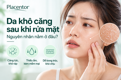Da khô căng sau khi rửa mặt: Nguyên nhân và cách khắc phục