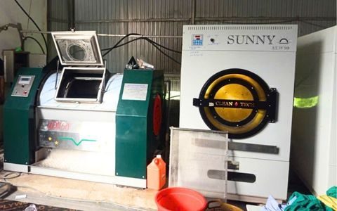 Máy giặt CN 50kg chân mềm tới Tân Kỳ, Nghệ An