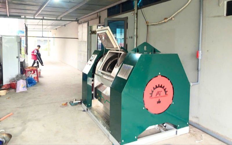 Máy giặt CN 50kg 1 pha chân mềm tới Cẩm Giàng, Hải Dương