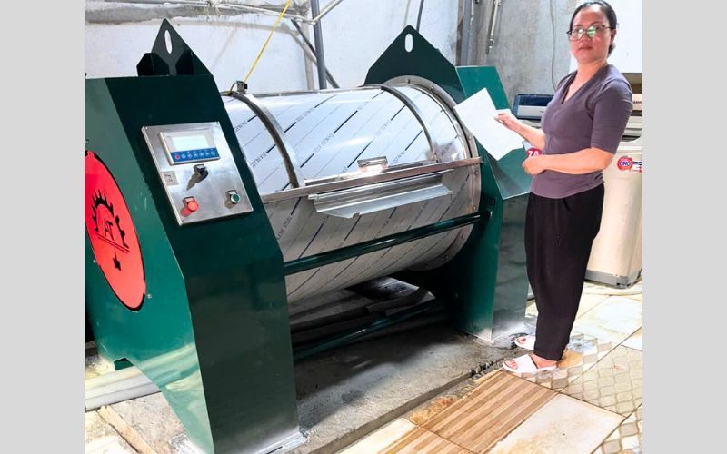 Máy giặt CN 50kg 1 pha đến Bắc Hà, Lào Cai