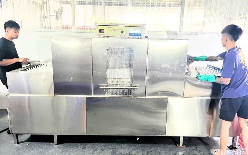 Máy rửa bát băng truyền tới Đồng Tâm 14, Yên Bái