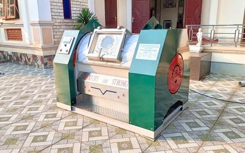 Máy giặt CN 50kg chân mềm tới Đông Anh, Hà Nội