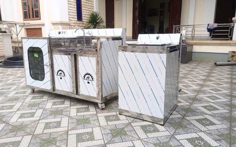 Máy giặt mũ bảo hiểm có module vắt tách rời đến Đông Anh, Hà Nội