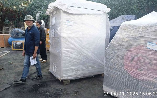 Máy sấy CN 50kg 3 pha- ga tới Đà Lạt, Lâm Đồng