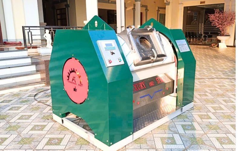 Máy giặt CN 50kg chân mềm, phòng sấy CN đến Nam Đàn, Nghệ An