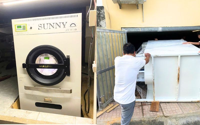 Máy sấy CN 50kg 3 pha-điện tới Nghi Sơn, Thanh Hóa