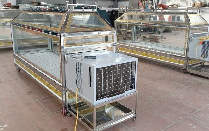 Máy lạnh tang lễ bằng kính tới Cẩm Khê, Phú Thọ