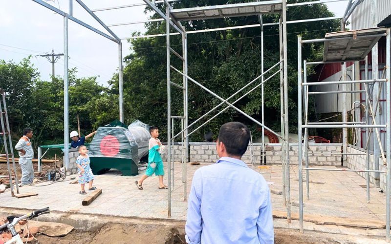 Máy giặt công nghiệp 50kg tới Đông Hưng, Thái Bình