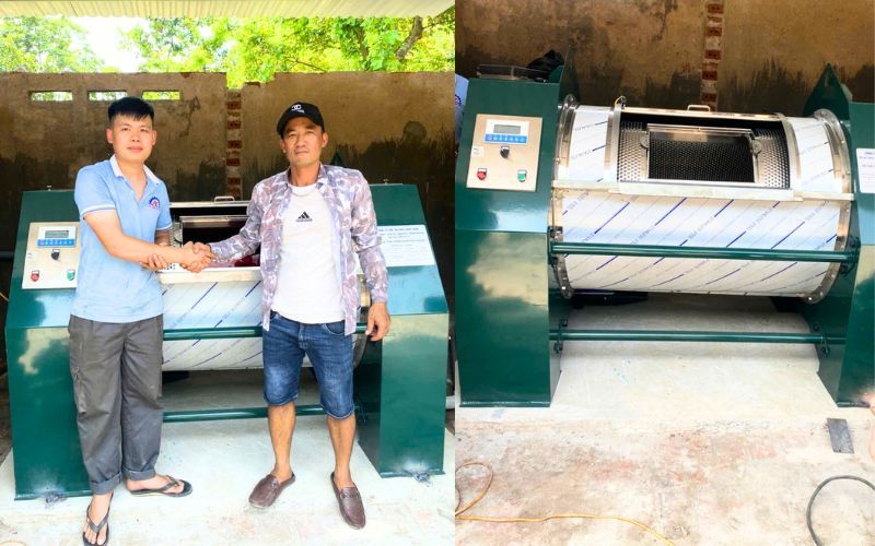 Máy giặt CN 50kg 1 pha giao tới Yên Lạc, Vĩnh Phúc