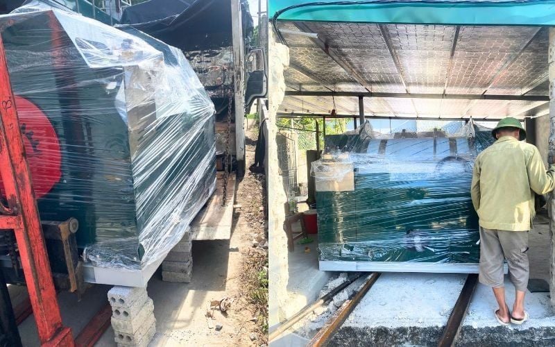 Máy giặt CN 50kg chân mềm tới Quảng Xương, Thanh Hóa