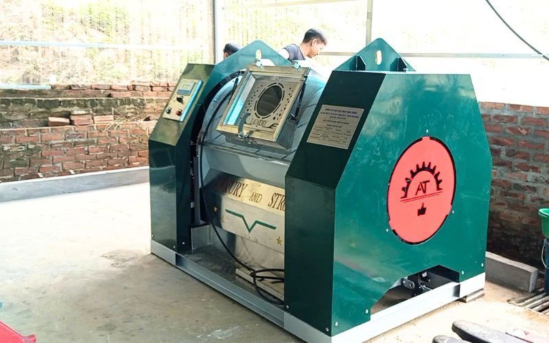 Máy giặt CN 50kg chân mềm, phòng sấy CN tới Khánh Thượng, Ba Vì
