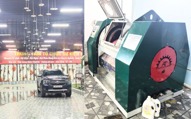 Máy giặt CN 50kg chân mềm tới Thạch Thất, Hà Nội