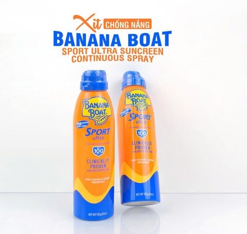 Chẳng ngại nắng hè với kem chống nắng Banana Boat Sport Ultra Suncreen Continuous Spray SPF100 PA+++