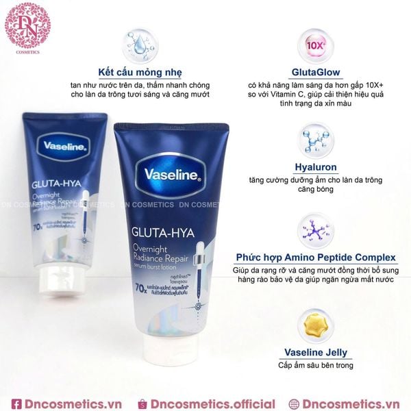 duong the vaseline 70x xanh