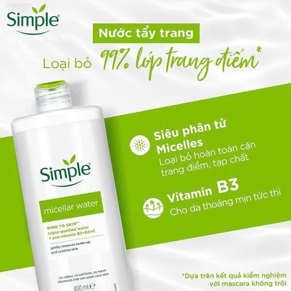 nước tẩy trang simple