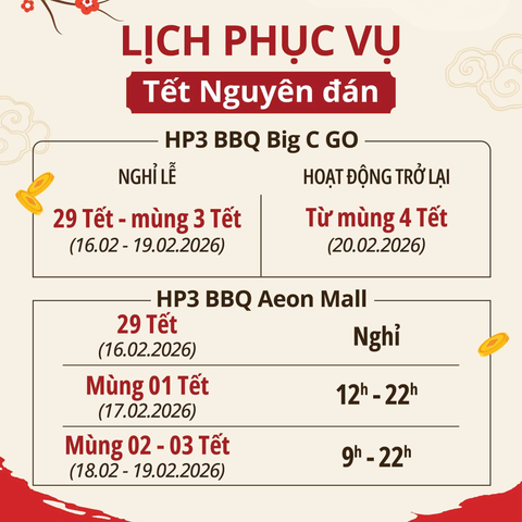 TẤT NIÊN VUI TỚI BẾN CÙNG HP3 BBQ