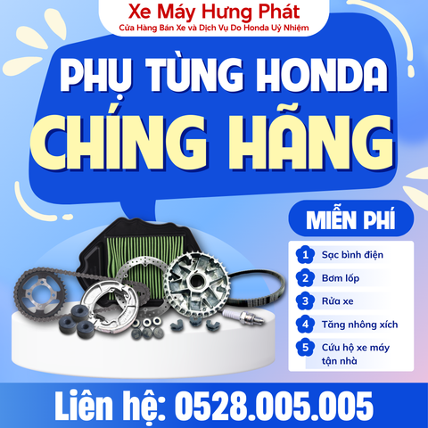 Phụ tùng Honda chính hãng – Đầu tư đúng để xe bền lâu